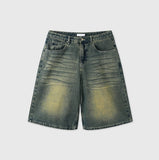 Boma catwash bermuda denim pants