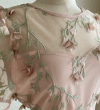 Sugar Puff Flower Lace One Piece