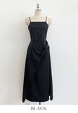 Shua Twist Wrap Bustier Long One Piece