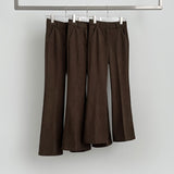 Corduroy Brushed Long Bootcut Banding Pants