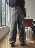 Artie Balloon Five-Line Track Denim Pants