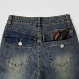 Cooling Low Rise Back Pocket Span Bootcut Denim Pants