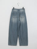 Ryuin Pintuck Summer Washing Wide Denim Pants