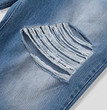 Portina Damage Wide Denim Pants