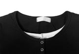 Eson Toto Button Layered T-shirt