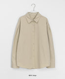 Covendi Shoulder Pintuck Cotton Over Shirt