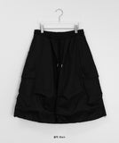 [unisex] Tolts Parachute Cargo Bermuda Banding Pants