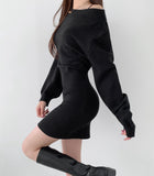 Feminine Mood Slim Fit H-Line Tight One Piece