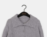 Nedic cozy ribbed collar loose fit knit cardigan