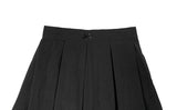 Rocker Midi Nylon Pleated Skirt