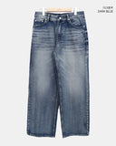 [UNISEX] Rosea Double Pocket Wide Denim Pants