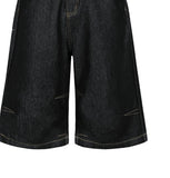 Riddle Stitch Bermuda Denim Pants