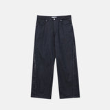 Cutting Stitch Denim Pants