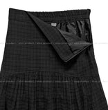Kotori slit check midi skirt