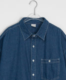 [unisex] Billud Denim Over Short Sleeve Shirt