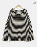 Natine Striped Long Sleeve Knit