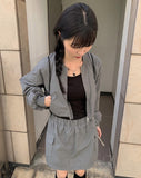 Ilu Nylon Windbreaker Skirt Set