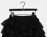 Ribu lace chiffon tiered skirt pants