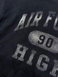 Vintage printing air force sweat shirt