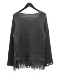 Lynch Fringe V-Neck Knit