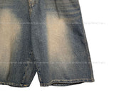 Over sand washing half denim