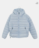 Turnle String Hooded Nylon Lightweight Short Padding Jumper