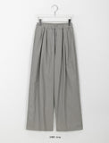 [unisex] Nulph nylon pin tuck banding pants