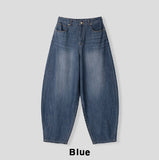 Woody Linen Balloon Denim Pants