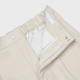 Story peach cotton two tuck pants