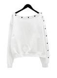 Tote Snap One-Shoulder Sweatshirt