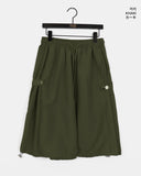 Ct Side Snap Button Nylon Half-Length Bermuda Pants