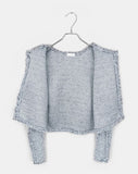 Nori Brush Fur Short Cardigan