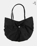 Kuton Vintage Raw Stone Satin Padded Shoulder Bag