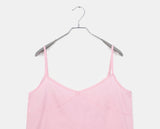 Brew Ribbon Shirring Layered Sleeveless One Piece
