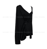 Beats Two-Button Deep V-Neck Long Sleeve