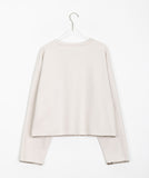 [BAONHAUS] Sellers embroidery pocket brushed sweatshirt