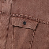 Demon Washing Knit Hood Jacket
