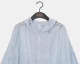 Muni Flower Seethrough String Hooded Jumper