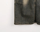 Parform Vintage Washing Long Denim Skirt