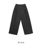 Solded two-tuck wide slacks