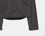 [Fake Layered] Lipti Dot Layered Cardigan T-shirt