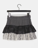 Coren Camo Dot Tiered Mini Skirt
