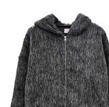 Rookie Mohair Cropped Hooded Jacket