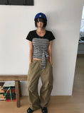 HEART POCKET CARGO PANTS