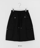 [unisex] Mugenz Nylon Banding Cargo Bermuda Pants