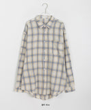 [unisex] Sayo Check Over Shirt