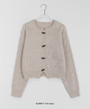 Modendi cable duffel crop cardigan