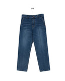 Deep regular denim pants
