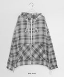 Dyosu Summer Check Hood Wind Jumper