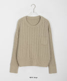 Mekin pocket cable knit